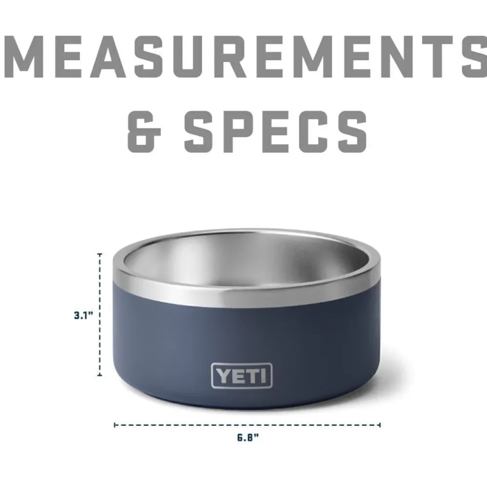 Yeti Boomer dog  bowl and teal 32 oz tumbler